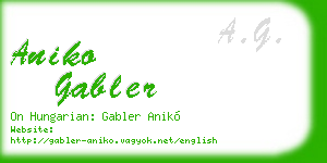 aniko gabler business card